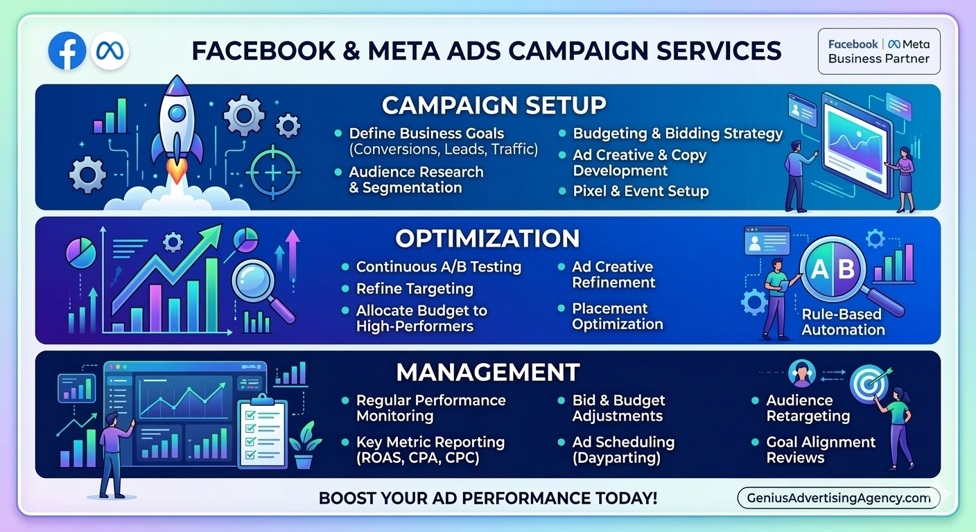 Facebook Meta Ads Campaign Setup, Optimization & Management
